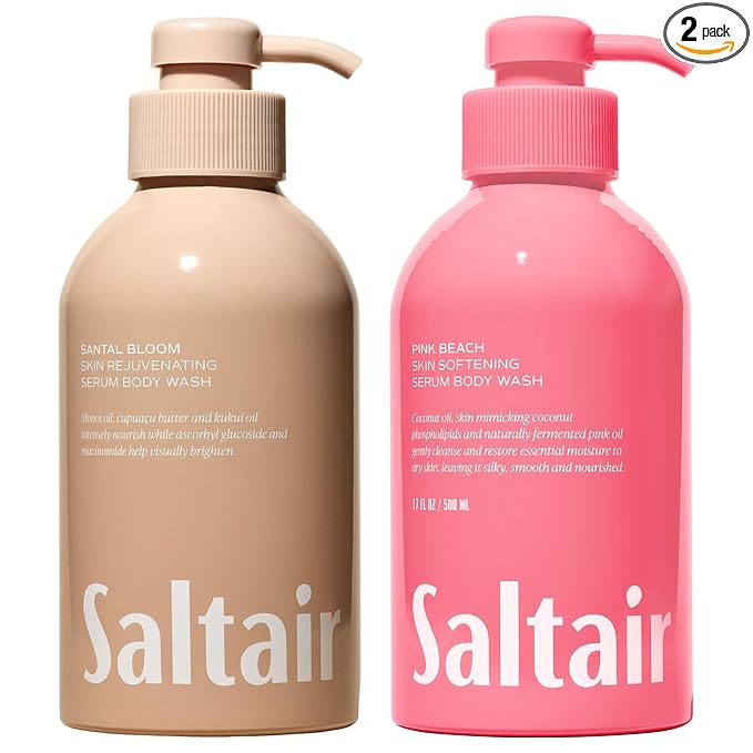 Saltair Body Wash, Signature Scents 2-Pack. Moisturizing Body Cleanser by Saltair