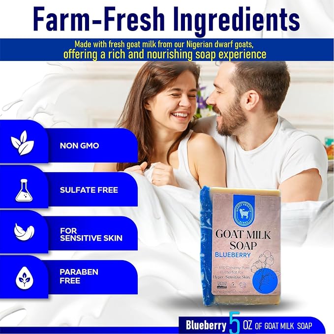 Honey Sweetie Acres Blueberry Goat Milk Soap - Image 9