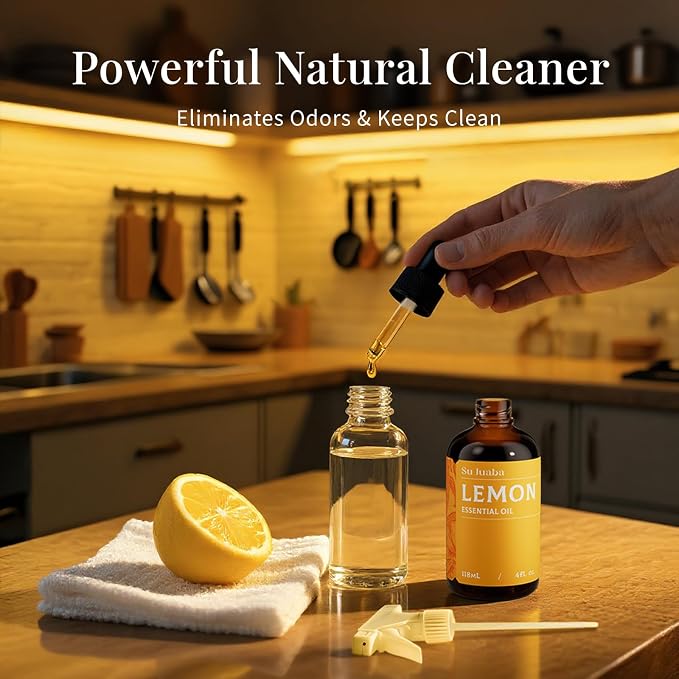 SU JUABA Lemon Essential Oil 4 Fl Oz, 100% Pure Natural - Image 2