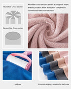 sakano 6-Piece Colorful Microfiber Bath Towel Set - Image 4