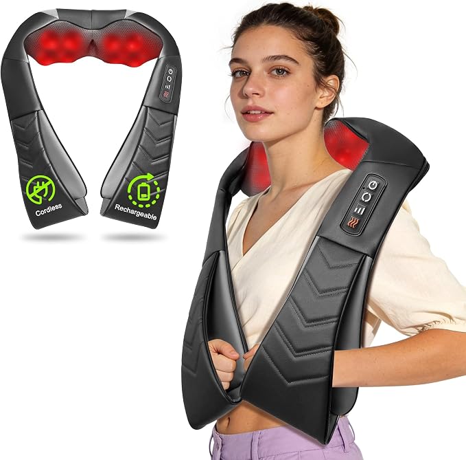 UFFAE Cordless Shiatsu Neck and Back Massager by UFFAE