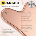 Nuanchu Stainless Steel Gua Sha Facial Tool, Metal Gua Sha - Image 6