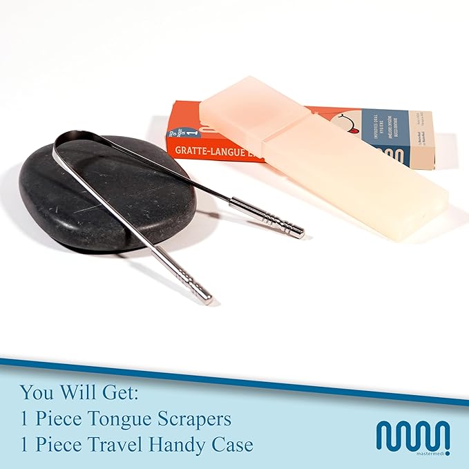MasterMedi Tongue Scraper with Case Easy to Use Tongue Scraper - Image 5