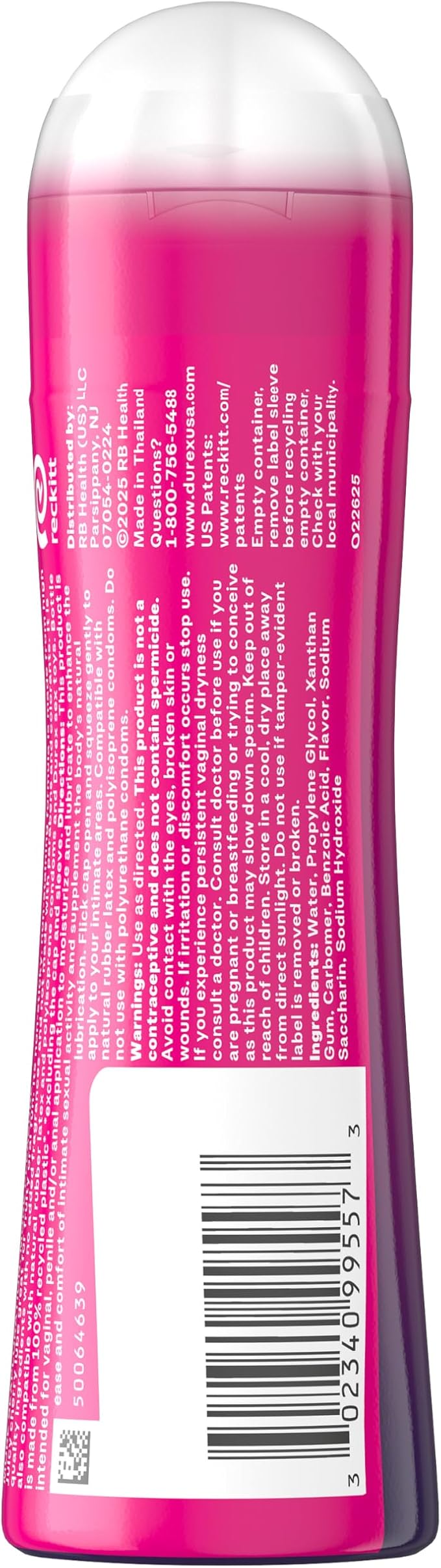 Durex Water Based Lube for Sex, Cherry Flavored, Anal & Sex Lube for Women & Men - Image 8