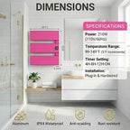 Electric Towel Warmer, Heated Towel Rack - Image 6