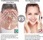 Face Scrubber Face Scrubber for Men Facial Cleansing Brush Silicone Face Wash - Image 5