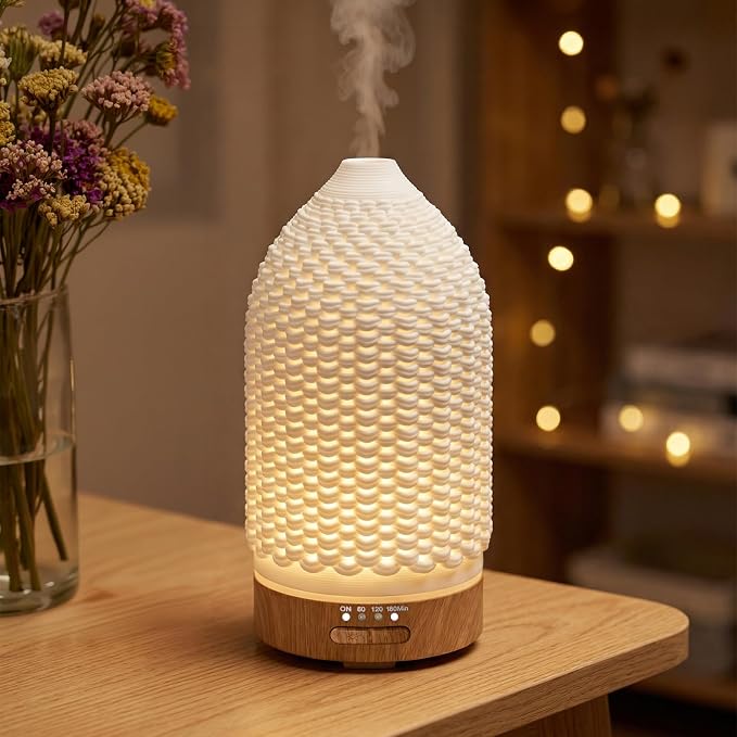 VICTORIA AROMA Ultrasonic Essential Oil Diffuser 100ML 3D Printing Ceramic - Image 6