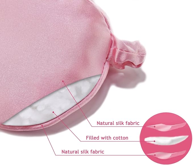 Sleep Mask, Ulbemoll Silk Eye Mask Satin Blindfold Smooth Soft Breathable - Image 4