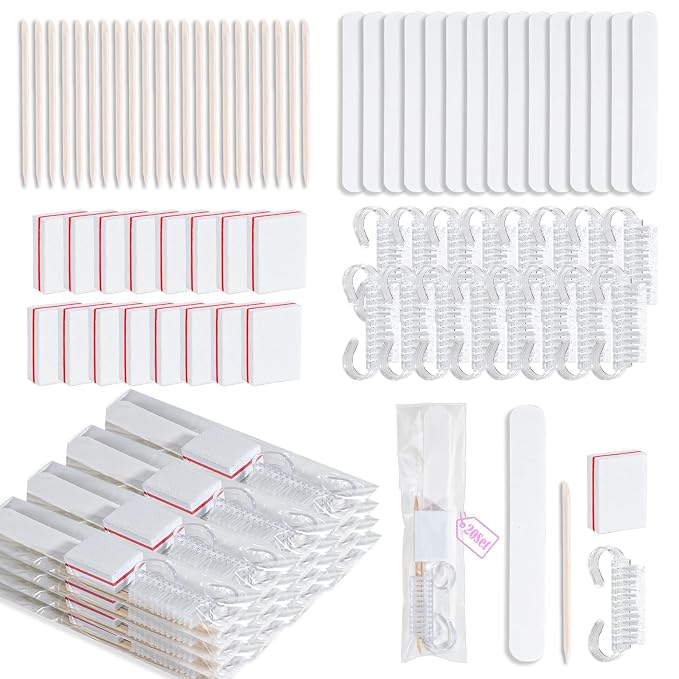 20 Sets Disposable Manicure Kit Basics 4 Piece Nail Kit by Uyolaxed