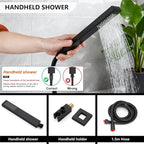 Midanya Shower System with Tub Spout, Bathtub Shower Faucet Set with Square - Image 6