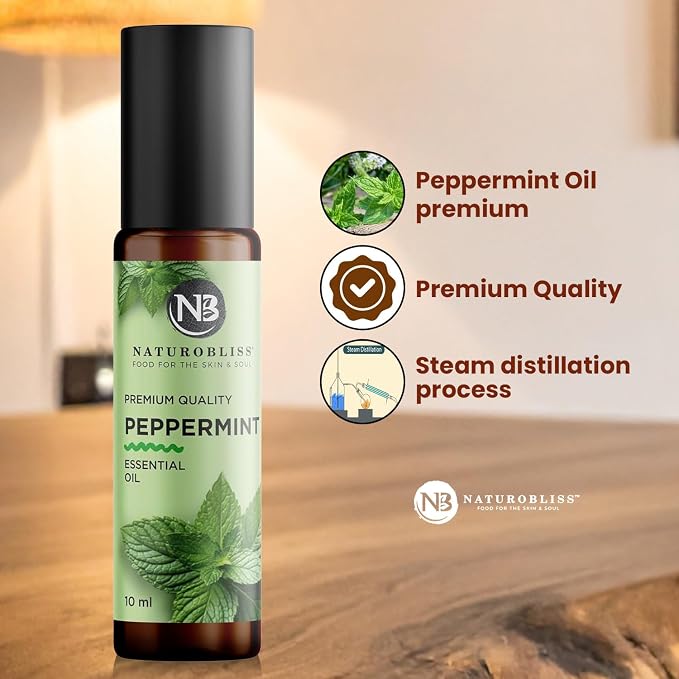 NaturoBliss Peppermint Essential Oil Roll-On, 10 ml - Image 4