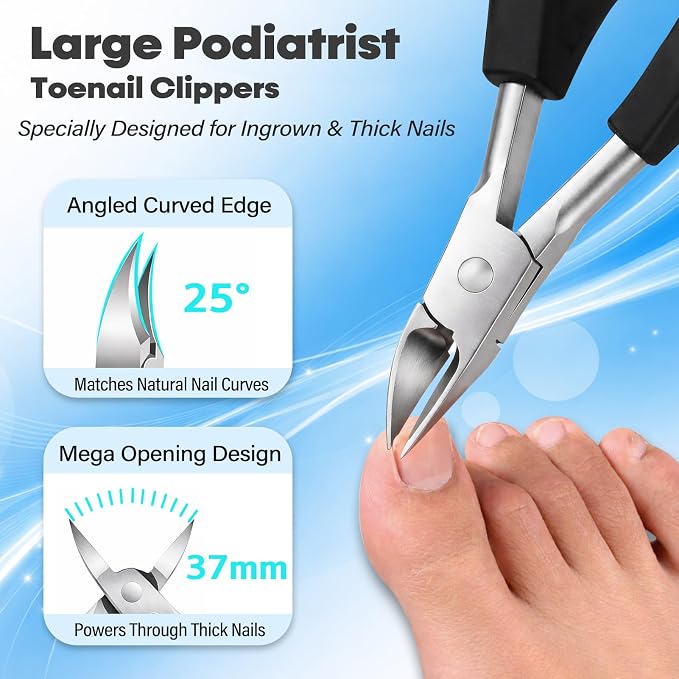 8-in-1 Heavy Duty Toenail & Fingernail Clippers - Image 4