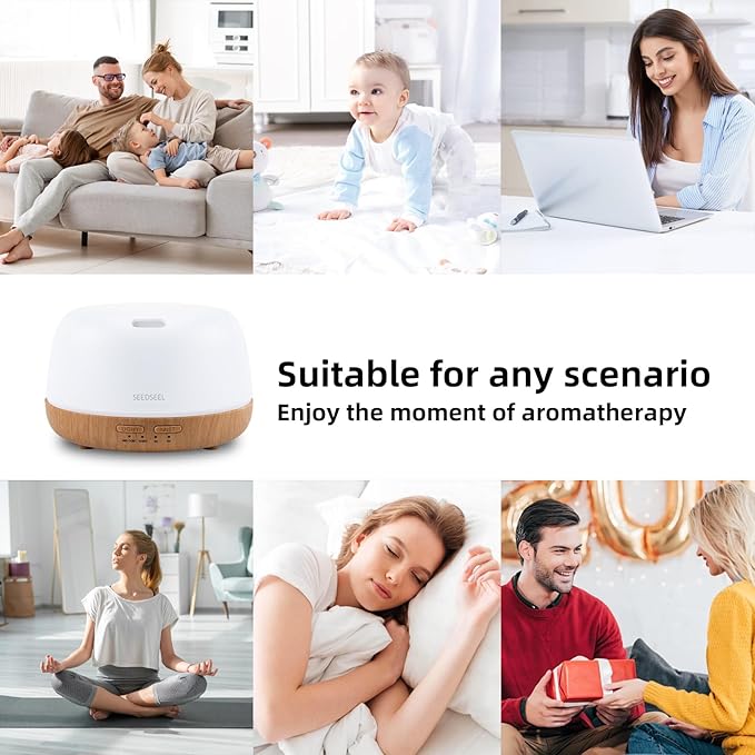 SEEDSEEL 300ML Essential Oil Diffuser - Image 3