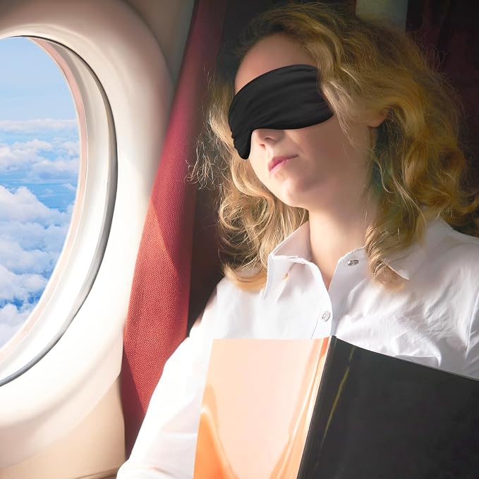 2 Pack Sleep Mask Silk Eye Mask Cover - Image 6