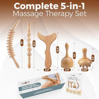 5 PCS Wood Therapy Massage Tools - Image 2