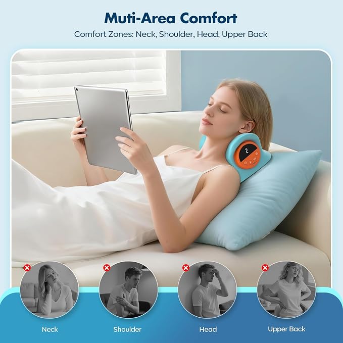 2026 Neck Massager 4-in-1 with Deep Tissue 3D Kneading & Soothing Heat - Image 6