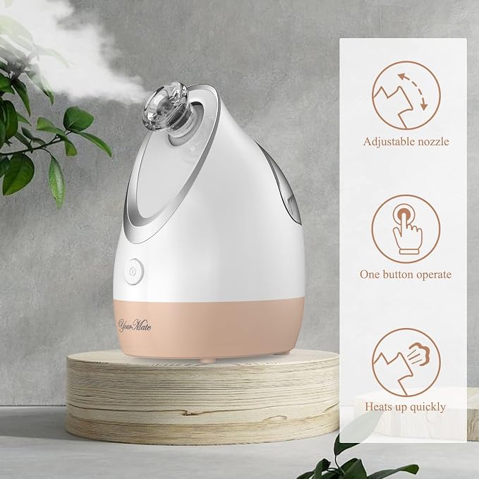 YourMate Facial Steamer Nano Ionic Face Steamer, Adjustable Nozzle - Image 6