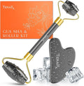 TeraRX® Terahertz Gua Sha & Facial Roller Set – 100% Authentic Terahertz Stone by TeraRX