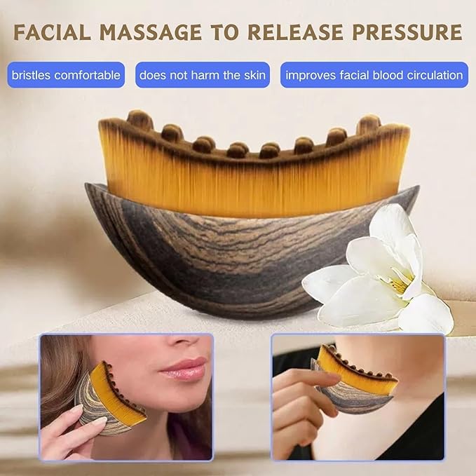 2PCS New Lymphatic Contour Face Brush, Contour Face Brush - Image 3