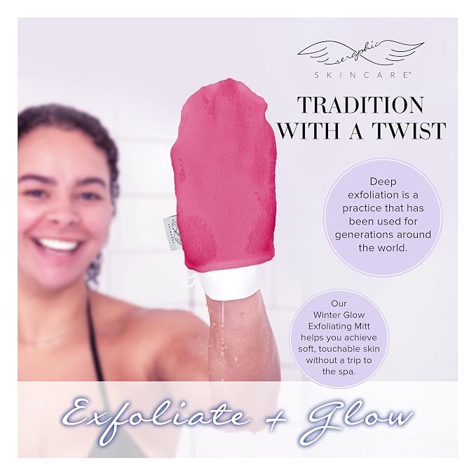 Seraphic Skincare Eternal Love Premium Exfoliating Mitt - Image 7