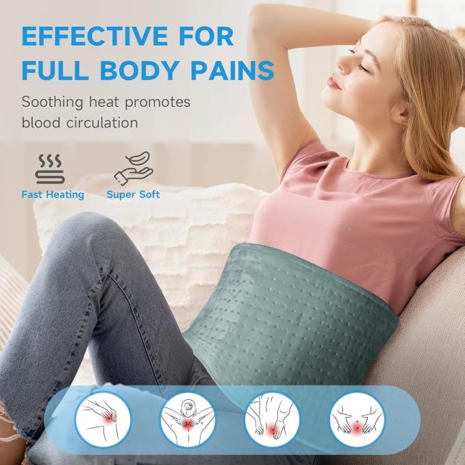 GOTCOZY Heating Pad for Back Pain Relief & Cramps, Electric Heating Pads for - Image 4