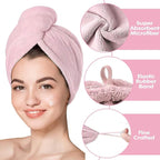 3 Pack Microfiber Hair Towel Wrap - Image 4