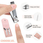 Geosar 12 Sets Manicure Set Bulk Nail Clippers Pedicure Kit Stainless Steel - Image 4