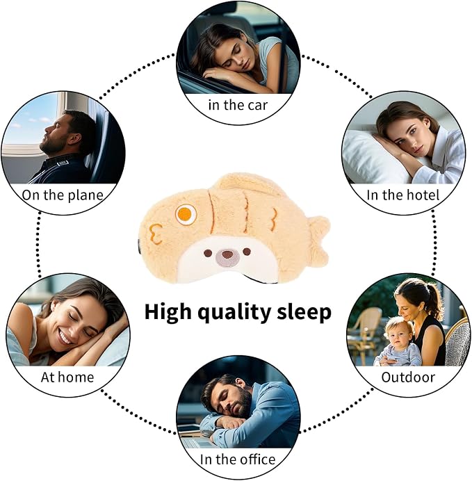 PERFECTSIGHT Sleep Eye Masks, Cute Sleep Eye Cover Lightweight Adjustable - Image 5
