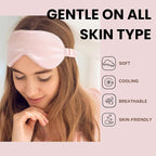 Silk Satin Sleeping Eye Mask, Soft Breathable Blackout Eyeshade Eye Cover - Image 3