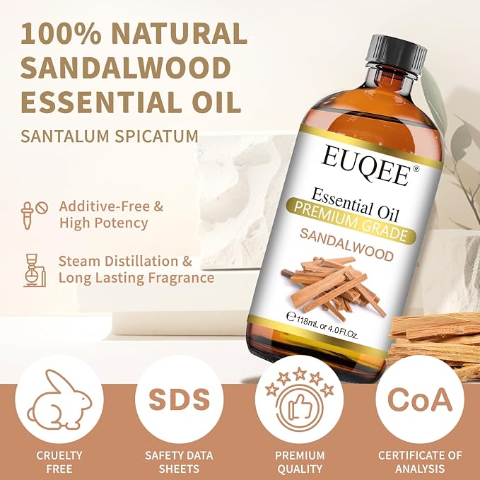 EUQEE Sandalwood Essential Oil Sandalwood Oil Oil - Image 2