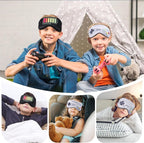 2 Pcs Sleep Mask for Kids Boys, Silk Eye Covers for Sleeping, Adjustable Strap - Image 6