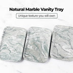 Karibiber Vanity Tray, Marble Bathroom Tray Countertop, Decorative Dresser - Image 3