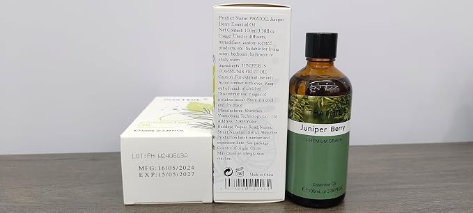 Juniper Berry 3.38fl.oz Essential Oil, PHATOIL Pure Aromatherapy Oils - Image 8