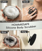 4 Pack Soft Silicone Shower Brush Body Wash Bath Exfoliating Skin Massage - Image 4