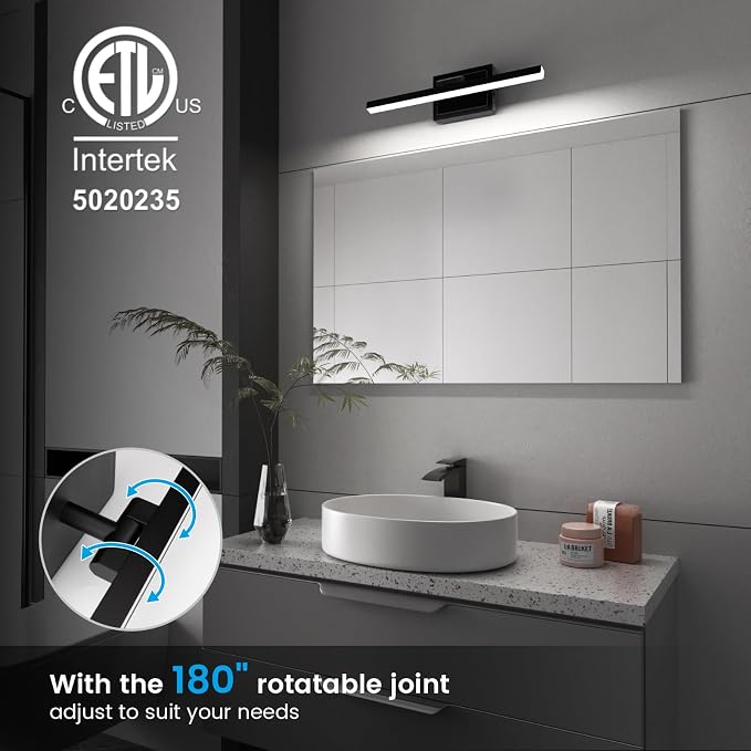 VOLISUN Modern Bathroom Vanity Light 15.7 inch, 12W Dimmable 5CCT Led Bathroom - Image 2