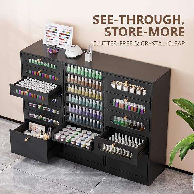 OmySalon Nail Polish Organizer Cabinet - Image 4