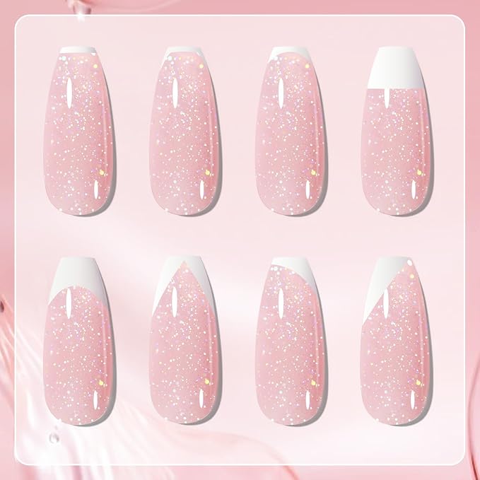 Born Pretty French Manicure Kit, Nail Stamper and 2Pcs Gel Nail Polish - Image 3