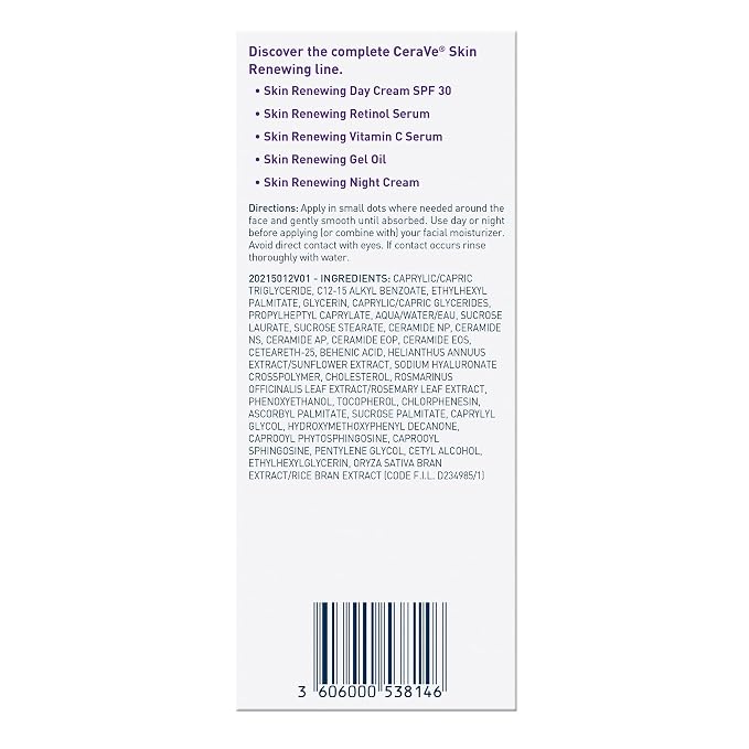CeraVe Skin Renewing Gel Oil, Daily Hydrating Serum - Image 6