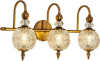 Piepooye Vintage Bathroom Lights Fixtures Gold Vanity Light - Image 9