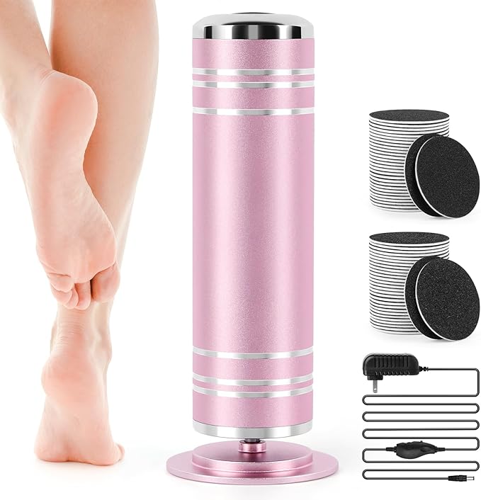Electric Foot File Callus Remover: Adjustable Speed 1000RPM Feet File Grinder by KZAOPZ