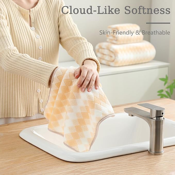 8 Piece Bathroom Towel Set |2 Oversized Bath Towels, 2 Hand Towels, 4 - Image 8