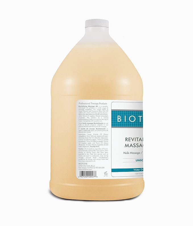 Biotone Revitalizing Massage Oil Unscented, 128 Ounces - Image 2
