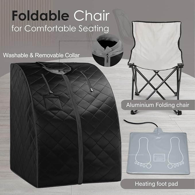 ZONEMEL Oversize Portable Far Infrared 1 Person Sauna, Personal Sauna Spa - Image 5