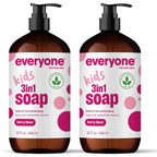 Everyone 3-in-1 Kids Soap, Body Wash, Bubble Bath, 32 Ounce, Berry Blast by Everyone