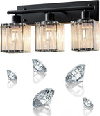 Bathroom Light, 3-Light Modern Crystal Vanity Light, Bathroom Lighting Fixtures - Image 5