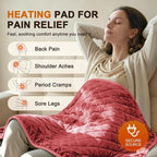 Heating Pad for Back & Period Cramps – 35"x20" King Size, Electric Heating Pads - Image 2