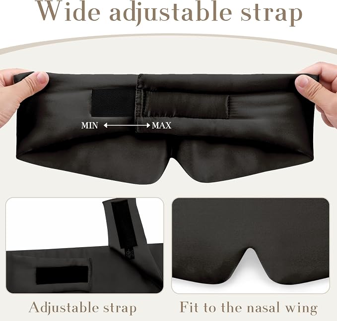 SECZIPE 100% Mulberry Silk Sleep Mask Eye Mask - Image 4