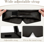 SECZIPE 100% Mulberry Silk Sleep Mask Eye Mask - Image 4