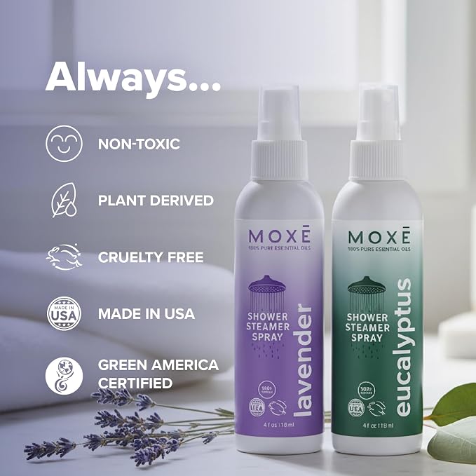 MOXE Shower Mist, Spa Steam Spray, Certified Natural Essential Oils, - Image 7