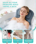 Full Body Bath Pillow for Bathtub, 5D Thick Tub Pillow for Bathtub - Image 3